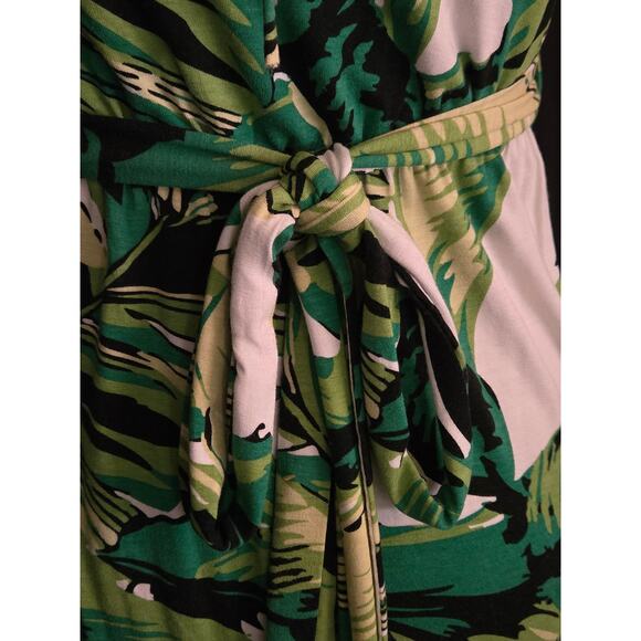 NWT $368 Milly of New York Palm Leaf Pattern Print Halter Dress, Size Small - Picture 6 of 8
